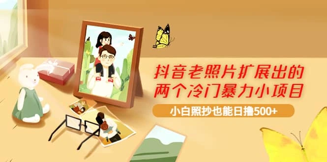 抖音老照片扩展出的两个冷门暴力小项目,小白照抄也能日撸500插图 抖音老照片扩展出的两个冷门暴力小项目,小白照抄也能日撸500插图